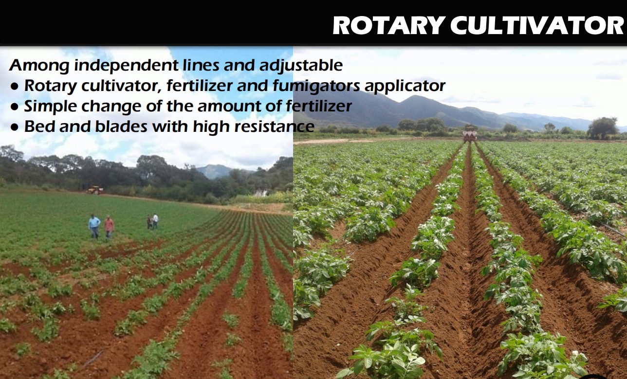 ERA-3100 Agriculture Machinery Equipment 3 Rows Land Leveler Cultivator Planter Tiller Tractor Plough Rotary Cultivator