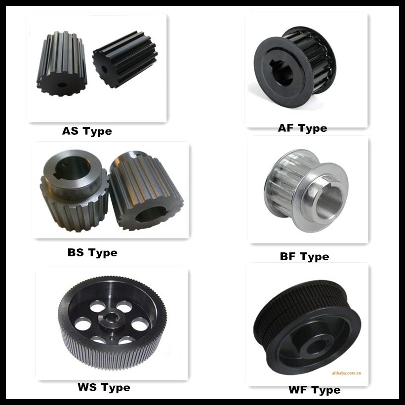 China Factory Black Oxide C45 Steel AT20 Timing Pulley