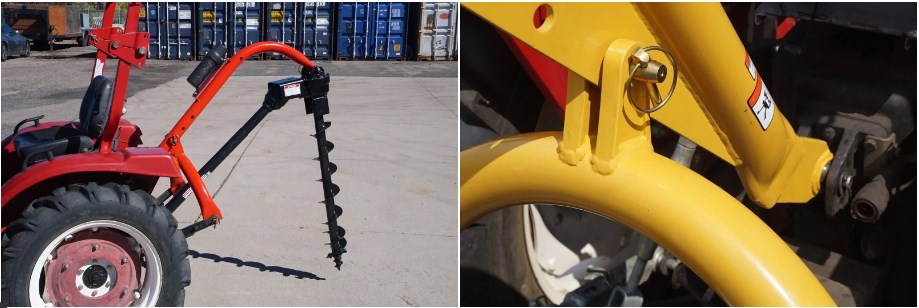 Heavy Duty 3-Point Post Hole Digger Model 1000 for Cat 1 & 2 Tractors-Tool