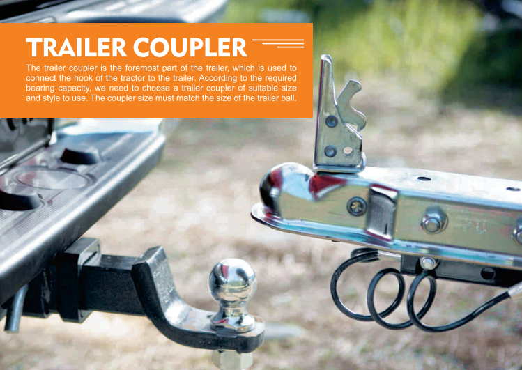 Good Quality 1BJY-TC-30 Trailer Parts and Accessories Capacity 14000LBS Trailer Coupler With Ball Size 2-5/16 Inch