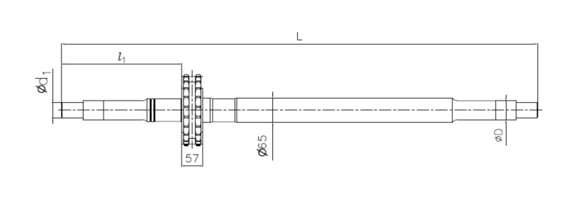 Escalator Handrail Sidewalk Elevator Accessories Drive Assembly Handrail Drive Shaft