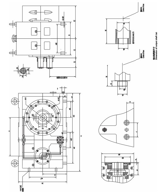 ZLYJ Series Gearbox for Plastic Machinery Conveyor Gear Box