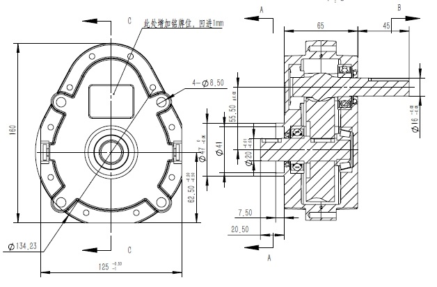 Non Standard Reducer Gearbox for Ice Maker Ice Cream Machine