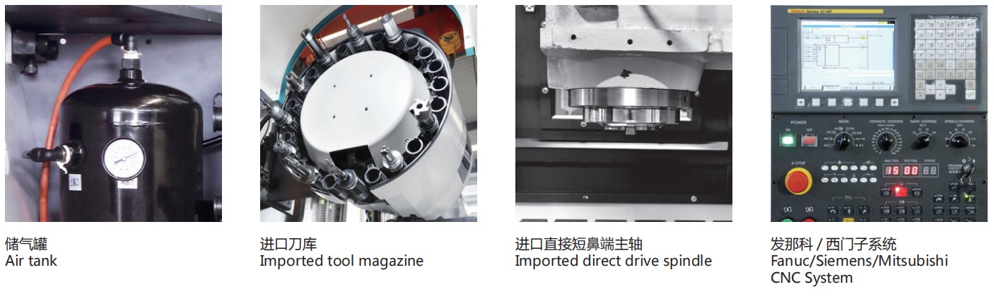 CNC Lathe Horizontal Machining Center Worm Grinding Cutting Metal Working Machine With Semi-Closed Loop Control One Pallet