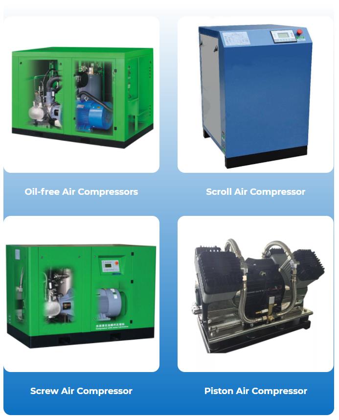 Good Quality Low Noise 4kw 5.5kw 7.5kw 11kw Mini Portable Electric Rotary Air Compressor With Dryer Cheap Screw Air Compressor