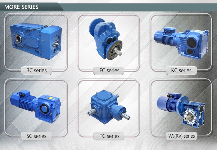 RC Series Helical Gearbox RC Motor Gearbox Horizontal or Vertical Installation Gearbox