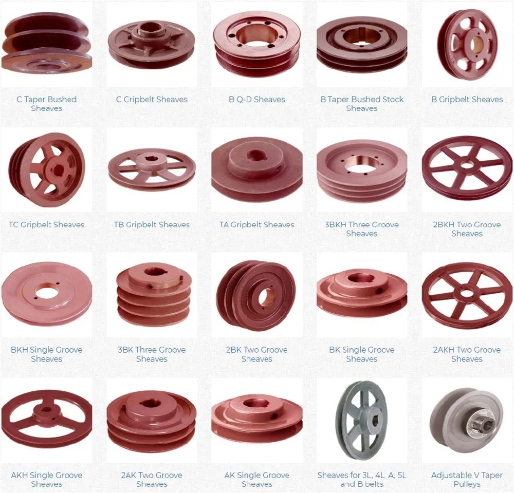 American Standard AKH Series Cast Iron Single Groove Sheaves Pulleys High Quality V-Belt for 4L or Belts OEM Customizable