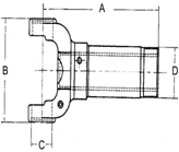 1310 Series Slip Yoke of U-Joint Series