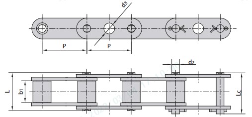 CA550GKF1 CA550GKF3 Agricultural Steel Conveyor Chains Attachment Included Transmission Chains for Optimal Performance