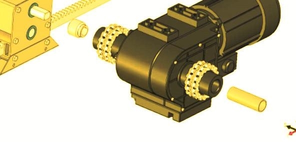 Worm gearbox GW10 FOR GREENHOUSE